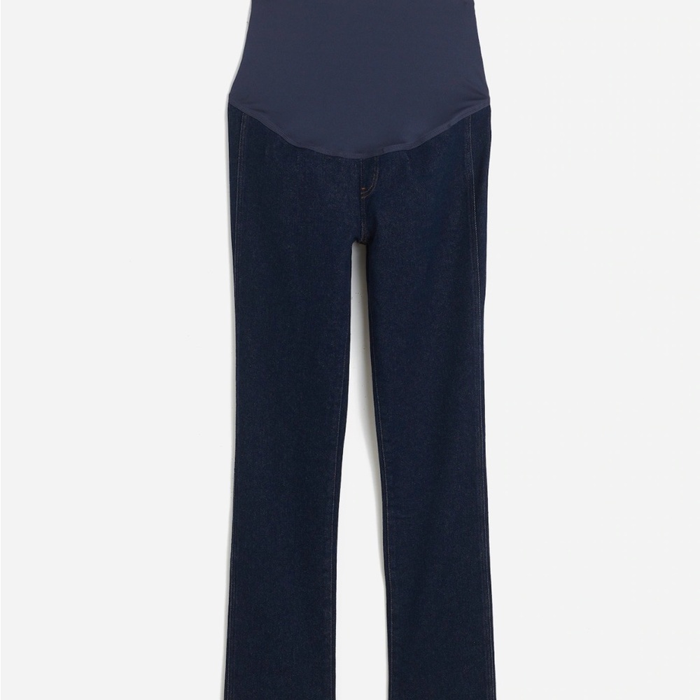 maternity over the belly mid rise stovepipe jeans